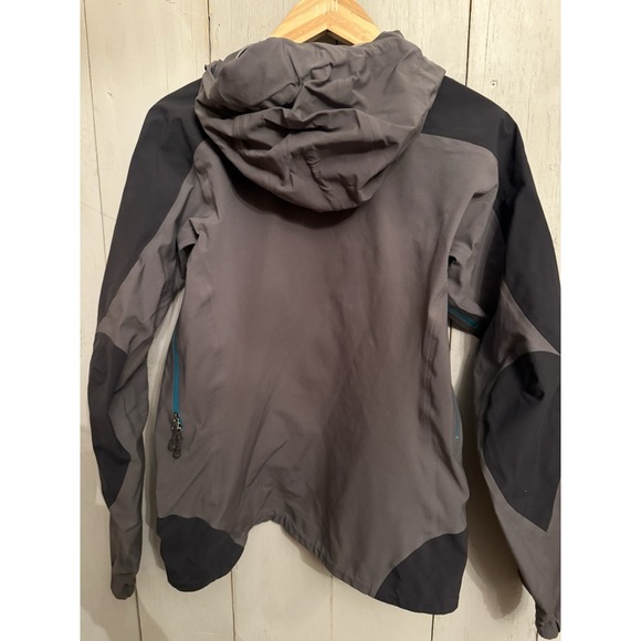 Vintage Patagonia Shelter Stone Jacket Womens XS Grey H2NO Rain Shell Hooded P12 - Picture 5 of 11